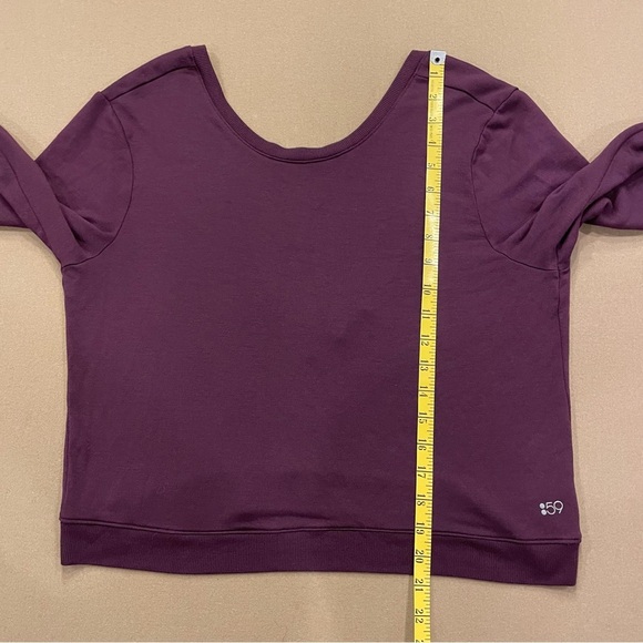 Splits59 Deux Crop Pullover Plum Color Size Medium - Picture 5 of 10